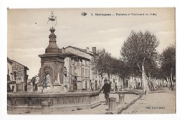 MARINGUES  (cpa 63)  Fontaine Et Boulevard Du Chéry   -    - L 1 - Maringues