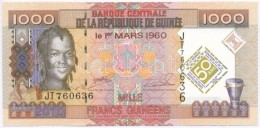 Guinea 2010. 1000Fr '50 éves A Guineai Valuta' Emlékkiadás T:I-
Guinea 2010. 1000 Francs '50th... - Non Classés