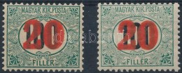 * 1915 2 Klf KisegítÅ‘ Portó Bélyeg, Csillag A Vízjelben (3.100) - Autres & Non Classés