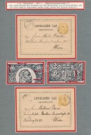 Az 1871-es LevelezÅ‘lapok Típusai 3 Db Kiállítási Lapon Feldolgozva - Other & Unclassified