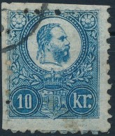 O 1871 Réznyomat 10kr Képbe Fogazással / Mi 11 With Shifted Perforation - Other & Unclassified