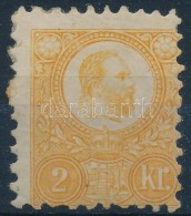 * 1871 Réznyomat 2kr Világos Narancs / Mi 8 Light Orange (betapadás / Gum Disturbance) - Autres & Non Classés