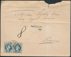 1871 10kr Pár Túlsúlyos Ajánlott Levélen 'GYÅR' - 'RÉVKOMÁROM'... - Autres & Non Classés