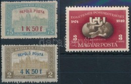 ** 1918 RepülÅ‘ Posta Sor + 1950 UPU Blokkból Kitépett Bélyeg - Autres & Non Classés