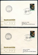 1986 Humanitás Fogazott és Vágott FDC - Autres & Non Classés