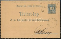 1890 35kr Távirat Feketeszámú 30kr Díjkiegészítéssel... - Andere & Zonder Classificatie