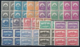 ** 1926 PengÅ‘-fillér (I) A Sor Négyestömbökben / Mi 411-426 Set Block Of 4 (100.000)... - Autres & Non Classés