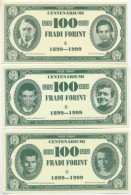 1999. 100Ft NévértékÅ± 'Centenáriumi Fradi Forint' Sike, Jurikné,... - Unclassified