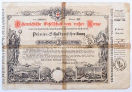 Ausztria / Bécs 1882. 'Ausztriai Vöröskereszt' Kötvénye 10G,... - Non Classés