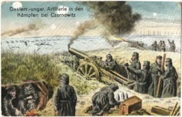 T2/T3 'Oesterr.-ungar. Artillerie In Den Kämpfen Bei Czernowitz' /  WWI K.u.K. Militar Artillery In Battle Bei... - Non Classés