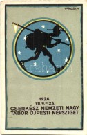 T2/T3 1926 Cserkész Nemzeti Nagy Tábor Újpesti Népsziget / Hungarian National Scout... - Non Classés