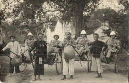 * T3 1922 Lang Son, Soldiers, Rickshaw, Photo (EB) - Non Classés