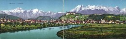 T2 Ljubljana, Laibach; Panoramacard 'Mob. Spital Des Ung. Rot. Kreuzes' Stamp - Non Classés