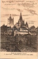 T2/T3 Lausanne, Cathédrale / Cathedral, Etching Style, S: Alexis Forel (EK) - Unclassified