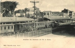 * T2/T3 Suez, Railway Station, Locomotive, Wagons (EK) - Non Classés