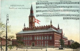 T2/T3 Copenhagen, Kobenhavn; Raadhuset Med Klokkespillet / Town Hall, Carillon, Music Sheet (EK) - Unclassified