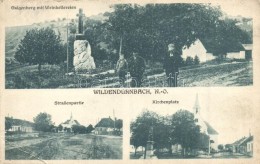 T2/T3 Wildendürnbach, Galgenberg Mit Weinkellereien, Straßenpartie, Kirchenplatz / Winery, Wine Cellars,... - Non Classés