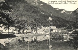 T1/T2 Mürzsteg, Gartenpartie Von Rudolf Engelbrechts Gasthof Zum Gold. Adler - Non Classés