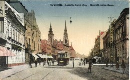 ** T2/T3 Újvidék, Novi Sad; Kossuth Lajos Utca, Villamos, Bútorház / Street, Tram,... - Non Classés