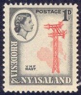RHODESIA  NYASALAND  -  VHF  MAST  - MNH** - 1959 - Télécom