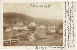 T2/T3 1905 Henckó, Henckovce; Falu Részlet / View, Photo (EK) - Unclassified