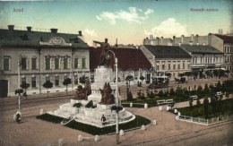 T2/T3 Arad, Kossuth Szobor, Ring Ede üzlete,  / Statue, Shop, Automobile (EK) - Unclassified