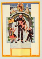 1942 'Boldog újévet!' - Kitöltetlen Naptárplakát, KéményseprÅ‘vel,... - Non Classés