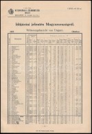 1937 IdÅ‘járási Jelentés Magyarországról, Pp.6, 29x20cm - Non Classés