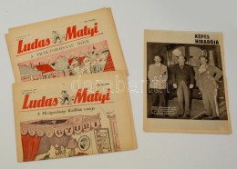 1935 Képes Híradó Gömbös Propaganda + 1954/55 2 Db Ludas Matyi - Non Classés