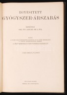 Egyesített Gyógyszer-árszabás. Bp., 1935. Magyar Gyógyszerész... - Non Classés