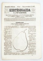 1867 Kertészgazda S A Nép Kertésze, Egyetemes Gazdászati és Kertészeti... - Non Classés