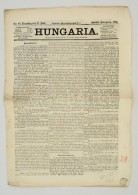 1866 A Hungaria CímÅ± újság II. évfolyamának 85. Száma - Non Classés