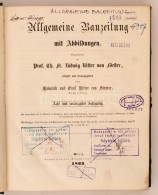 1863 Allgemeine Bauzeitung Mit Abbildungen. Hrsg. C. F. L. Förster. Osztrák-Magyar Monarchia Egyik... - Non Classés