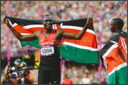 David Rudisha Olimpiai Bajnok Atléta Saját Kézzel Aláírt Fotója /... - Other & Unclassified