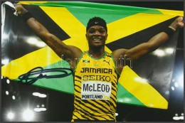 Omar McLeod Olimpiai Bajnok Atléta Saját Kézzel Aláírt Fotója / Autograph... - Autres & Non Classés