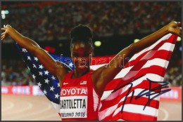 Tianna Bartoletta Olimpiai Bajnok Atléta Saját Kézzel Aláírt Fotója /... - Autres & Non Classés