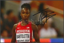 Tianna Bartoletta Olimpiai Bajnok Atléta Saját Kézzel Aláírt Fotója /... - Other & Unclassified