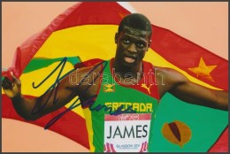 Kirani James Olimpiai Bajnok Atléta Saját Kézzel Aláírt Fotója /... - Autres & Non Classés