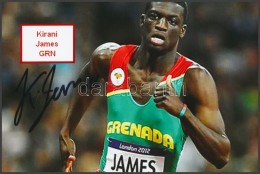 Kirani James Olimpiai Bajnok Atléta Saját Kézzel Aláírt Fotója /... - Other & Unclassified