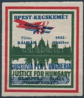 1932 Justice For Hungary Légiposta Levélzáró - Non Classés