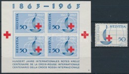 ** 1963 Vöröskereszt Fogazott Bélyeg Mi 774 + Blokk Mi 19 - Autres & Non Classés