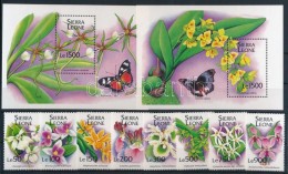 ** 1994 Virág - Orchidea Sor Mi 2181-2188 + Blokksor Mi 251-252 - Other & Unclassified