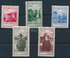 ** 1931 Cserkész Sor Mi 413-417 (rozsda Pöttyök Az 1L, 4L és 6L értéken) - Autres & Non Classés