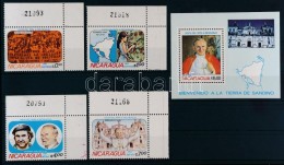 ** 1983 II. János Pál Pápa ívsarki Sor Mi 2371-2374 + Blokk Mi 148 - Autres & Non Classés