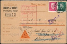 1930 Üzleti LevelezÅ‘lap Stuttgartba Címezve, Visszatért - Autres & Non Classés