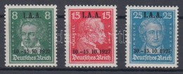 ** 1927 Nemzetközi Munkaügyi Kongresszus Sor Felülnyomással Mi 407-409 / With Overprint - Autres & Non Classés