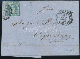 1864 Levél 3 Franco Bérmentesítéssel 'AUGSBURG' - Autres & Non Classés