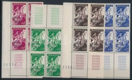 ** 1959 Forgalmi Sor üres MezÅ‘s Négyestömbökben Mi 625-628 - Other & Unclassified