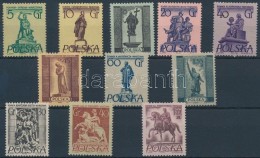 ** 1955-1956 Varsói EmlékmÅ±vek (I-II) Sor Mi 907-914 + Mi 974-976 - Autres & Non Classés