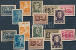 ** 1947 Lengyel Kultúra Fogazott és Vágott Sor Mi 463-470 - Other & Unclassified